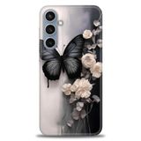 Phoenix Cep HD Baskılı Kılıf + SERAMİK TAM KAPLAYAN EKRAN KORUYUCU 148 Siyah - Blur Samsung Galaxy S23 FE ile uyumlu