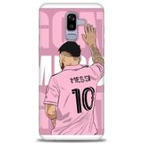 Phoenix Cep HD Baskılı Kılıf + SERAMİK TAM KAPLAYAN EKRAN KORUYUCU 16 Beyaz - Yıldız Samsung Galaxy J8 ile uyumlu