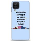 Phoenix Cep HD Baskılı Kılıf + SERAMİK TAM KAPLAYAN EKRAN KORUYUCU 169 Siyah - Fuşya Samsung Galaxy M12 ile uyumlu