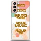 Phoenix Cep HD Baskılı Kılıf + SERAMİK TAM KAPLAYAN EKRAN KORUYUCU 170 Siyah - Gökkuşağı Samsung Galaxy S21 FE ile uyumlu