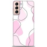 Phoenix Cep HD Baskılı Kılıf + SERAMİK TAM KAPLAYAN EKRAN KORUYUCU 171 Siyah - Gül Samsung Galaxy S21 FE ile uyumlu