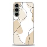Phoenix Cep HD Baskılı Kılıf + SERAMİK TAM KAPLAYAN EKRAN KORUYUCU 179 Beyaz Çicek Desenli Samsung Galaxy S23 Plus ile uyumlu