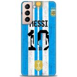 Phoenix Cep HD Baskılı Kılıf + SERAMİK TAM KAPLAYAN EKRAN KORUYUCU 18 Siyah - Blur Samsung Galaxy S21 FE ile uyumlu