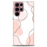 Phoenix Cep HD Baskılı Kılıf + SERAMİK TAM KAPLAYAN EKRAN KORUYUCU 180 Beyaz - Fuşya Samsung Galaxy S22 Ultra ile uyumlu