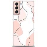 Phoenix Cep HD Baskılı Kılıf + SERAMİK TAM KAPLAYAN EKRAN KORUYUCU 180 Beyaz - Gümüş Samsung Galaxy S21 FE ile uyumlu