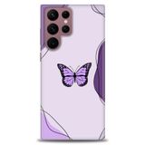 Phoenix Cep HD Baskılı Kılıf + SERAMİK TAM KAPLAYAN EKRAN KORUYUCU 182 Beyaz - Gri Samsung Galaxy S22 Ultra ile uyumlu