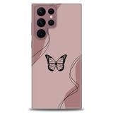 Phoenix Cep HD Baskılı Kılıf + SERAMİK TAM KAPLAYAN EKRAN KORUYUCU 183 Beyaz - Gümüş Samsung Galaxy S22 Ultra ile uyumlu