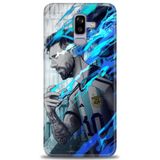 Phoenix Cep HD Baskılı Kılıf + SERAMİK TAM KAPLAYAN EKRAN KORUYUCU 19 Beyaz Kalpler Samsung Galaxy J8 ile uyumlu