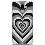 Phoenix Cep HD Baskılı Kılıf + SERAMİK TAM KAPLAYAN EKRAN KORUYUCU 196 Beyaz - Kırmızı Samsung Galaxy J8 ile uyumlu