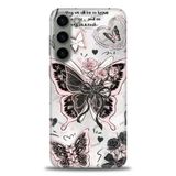 Phoenix Cep HD Baskılı Kılıf + SERAMİK TAM KAPLAYAN EKRAN KORUYUCU 206 Beyaz - Kırmızı Samsung Galaxy S23 Plus ile uyumlu