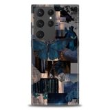Phoenix Cep HD Baskılı Kılıf + SERAMİK TAM KAPLAYAN EKRAN KORUYUCU 207 Beyaz - Taba Samsung Galaxy S23 Ultra ile uyumlu