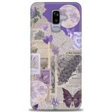 Phoenix Cep HD Baskılı Kılıf + SERAMİK TAM KAPLAYAN EKRAN KORUYUCU 210 Beyaz - Turuncu Samsung Galaxy J8 ile uyumlu