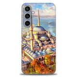 Phoenix Cep HD Baskılı Kılıf + SERAMİK TAM KAPLAYAN EKRAN KORUYUCU 226 Beyaz - Siyah Samsung Galaxy S23 FE ile uyumlu