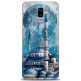 Phoenix Cep HD Baskılı Kılıf + SERAMİK TAM KAPLAYAN EKRAN KORUYUCU 228 Siyah - Fuşya Samsung Galaxy J8 ile uyumlu
