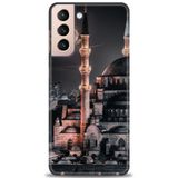 Phoenix Cep HD Baskılı Kılıf + SERAMİK TAM KAPLAYAN EKRAN KORUYUCU 230 Beyaz - Kahverengi Samsung Galaxy S21 FE ile uyumlu
