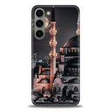 Phoenix Cep HD Baskılı Kılıf + SERAMİK TAM KAPLAYAN EKRAN KORUYUCU 230 Beyaz - Mavi - Altın Samsung Galaxy S23 ile uyumlu