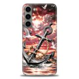 Phoenix Cep HD Baskılı Kılıf + SERAMİK TAM KAPLAYAN EKRAN KORUYUCU 231 Beyaz - Mavi - Siyah Samsung Galaxy S23 ile uyumlu