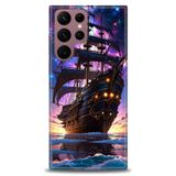 Phoenix Cep HD Baskılı Kılıf + SERAMİK TAM KAPLAYAN EKRAN KORUYUCU 236 Beyaz - Kırmızı Samsung Galaxy S22 Ultra ile uyumlu