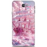 Phoenix Cep HD Baskılı Kılıf + SERAMİK TAM KAPLAYAN EKRAN KORUYUCU 238 Beyaz Çicek Desenli Samsung Galaxy J7 Prime ile uyumlu