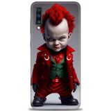 Phoenix Cep HD Baskılı Kılıf + SERAMİK TAM KAPLAYAN EKRAN KORUYUCU 248 Beyaz Çicek Desenli Samsung Galaxy A70 ile uyumlu