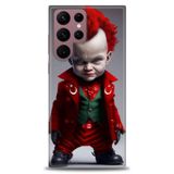 Phoenix Cep HD Baskılı Kılıf + SERAMİK TAM KAPLAYAN EKRAN KORUYUCU 248 Beyaz - Titanium Samsung Galaxy S22 Ultra ile uyumlu