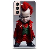 Phoenix Cep HD Baskılı Kılıf + SERAMİK TAM KAPLAYAN EKRAN KORUYUCU 248 Beyaz - Yeşil Samsung Galaxy S21 FE ile uyumlu
