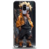 Phoenix Cep HD Baskılı Kılıf + SERAMİK TAM KAPLAYAN EKRAN KORUYUCU 253 Beyaz - Pembe Samsung Galaxy J8 ile uyumlu