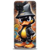 Phoenix Cep HD Baskılı Kılıf + SERAMİK TAM KAPLAYAN EKRAN KORUYUCU 256 Beyaz Puantiye Samsung Galaxy M12 ile uyumlu