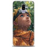Phoenix Cep HD Baskılı Kılıf + SERAMİK TAM KAPLAYAN EKRAN KORUYUCU 257 Beyaz - Titanium Samsung Galaxy J8 ile uyumlu