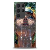 Phoenix Cep HD Baskılı Kılıf + SERAMİK TAM KAPLAYAN EKRAN KORUYUCU 258 Beyaz - Turkuaz - Fuşya Samsung Galaxy S23 Ultra ile uyumlu