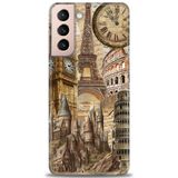 Phoenix Cep HD Baskılı Kılıf + SERAMİK TAM KAPLAYAN EKRAN KORUYUCU 263 Siyah - Blur Samsung Galaxy S21 FE ile uyumlu