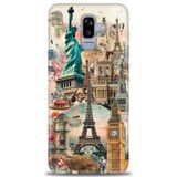 Phoenix Cep HD Baskılı Kılıf + SERAMİK TAM KAPLAYAN EKRAN KORUYUCU 264 Beyaz Kalpler Samsung Galaxy J8 ile uyumlu