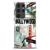 Phoenix Cep HD Baskılı Kılıf + SERAMİK TAM KAPLAYAN EKRAN KORUYUCU 267 Beyaz Çicek Desenli Samsung Galaxy S23 Ultra ile uyumlu