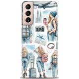 Phoenix Cep HD Baskılı Kılıf + SERAMİK TAM KAPLAYAN EKRAN KORUYUCU 268 Siyah - Gökkuşağı Samsung Galaxy S21 FE ile uyumlu