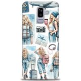 Phoenix Cep HD Baskılı Kılıf + SERAMİK TAM KAPLAYAN EKRAN KORUYUCU 268 Siyah Samsung Galaxy J8 ile uyumlu