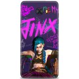 Phoenix Cep HD Baskılı Kılıf + SERAMİK TAM KAPLAYAN EKRAN KORUYUCU 275 Siyah - Beyaz - Yeşil Samsung Galaxy C9 Pro ile uyumlu