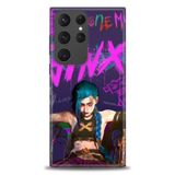 Phoenix Cep HD Baskılı Kılıf + SERAMİK TAM KAPLAYAN EKRAN KORUYUCU 275 Siyah - Blur Samsung Galaxy S23 Ultra ile uyumlu