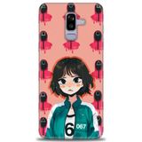 Phoenix Cep HD Baskılı Kılıf + SERAMİK TAM KAPLAYAN EKRAN KORUYUCU 289 Beyaz - Gri Samsung Galaxy J8 ile uyumlu