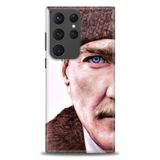 Phoenix Cep HD Baskılı Kılıf + SERAMİK TAM KAPLAYAN EKRAN KORUYUCU 29 Siyah - Beyaz - Yeşil Samsung Galaxy S23 Ultra ile uyumlu