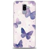 Phoenix Cep HD Baskılı Kılıf + SERAMİK TAM KAPLAYAN EKRAN KORUYUCU 291 Beyaz - Kahverengi Samsung Galaxy J8 ile uyumlu