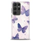 Phoenix Cep HD Baskılı Kılıf + SERAMİK TAM KAPLAYAN EKRAN KORUYUCU 291 Beyaz - Kahverengi Samsung Galaxy S23 Ultra ile uyumlu