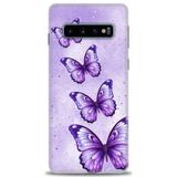 Phoenix Cep HD Baskılı Kılıf + SERAMİK TAM KAPLAYAN EKRAN KORUYUCU 296 Beyaz Çicek Desenli Samsung Galaxy S10 ile uyumlu