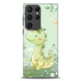 Phoenix Cep HD Baskılı Kılıf + SERAMİK TAM KAPLAYAN EKRAN KORUYUCU 302 Beyaz - Pembe Samsung Galaxy S23 Ultra ile uyumlu