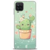 Phoenix Cep HD Baskılı Kılıf + SERAMİK TAM KAPLAYAN EKRAN KORUYUCU 303 Beyaz Kalpler Samsung Galaxy M12 ile uyumlu