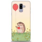 Phoenix Cep HD Baskılı Kılıf + SERAMİK TAM KAPLAYAN EKRAN KORUYUCU 305 Beyaz - Taba Samsung Galaxy J8 ile uyumlu
