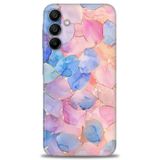 Phoenix Cep HD Baskılı Kılıf + SERAMİK TAM KAPLAYAN EKRAN KORUYUCU 316 Beyaz Çicek Desenli Samsung Galaxy A55 5G ile uyumlu