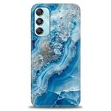 Phoenix Cep HD Baskılı Kılıf + SERAMİK TAM KAPLAYAN EKRAN KORUYUCU 317 Beyaz Çicek Desenli Samsung Galaxy M34 5G ile uyumlu