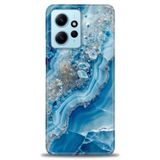 Phoenix Cep HD Baskılı Kılıf + SERAMİK TAM KAPLAYAN EKRAN KORUYUCU 317 Beyaz Çicek Desenli Xiaomi Redmi Note 12 4G ile uyumlu