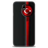 Phoenix Cep HD Baskılı Kılıf + SERAMİK TAM KAPLAYAN EKRAN KORUYUCU 32 Beyaz Çicek Desenli Samsung Galaxy J7 Pro ile uyumlu
