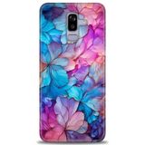 Phoenix Cep HD Baskılı Kılıf + SERAMİK TAM KAPLAYAN EKRAN KORUYUCU 325 Siyah - Bordo Samsung Galaxy J8 ile uyumlu